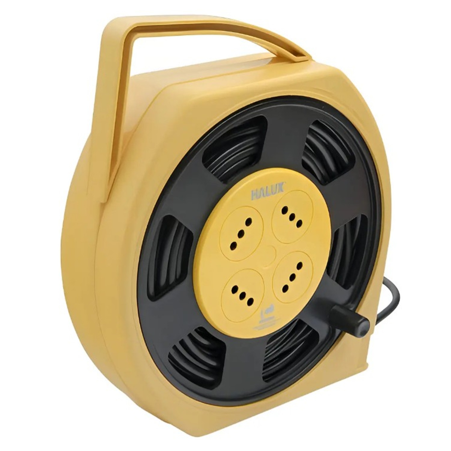 Alargador Halux Carrete 20 Metros 4 Enchufes 2200W Conexión Segura